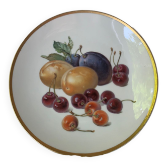 Vintage porcelain fruit plate.