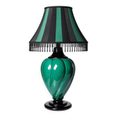 Lampe vintage Mathias en céramique verte et noire, années 1970