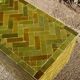 Olive green modern zellige coffee table