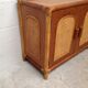 Sideboard wood, bamboo and rattan