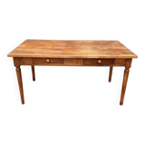 Solid wood farmhouse table