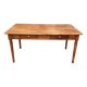 Solid wood farmhouse table
