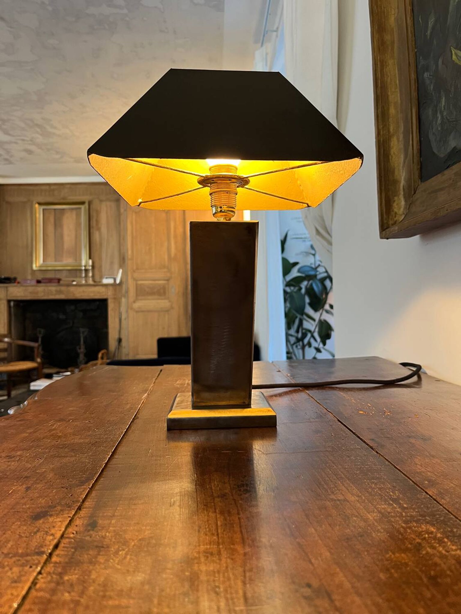 Lampe de bureau en acier