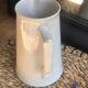 Old Digoin and Sarreguemines shabby white jug