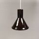 Holmegaard P&T pendant lamp with ‘aubergine’-coloured opal glass