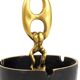 Mid-century modern brass ashtray with handle, Austria, 1950s.