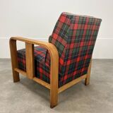 Art Deco wooden armchair from the 1930s