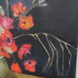 Oil on poppy canvas