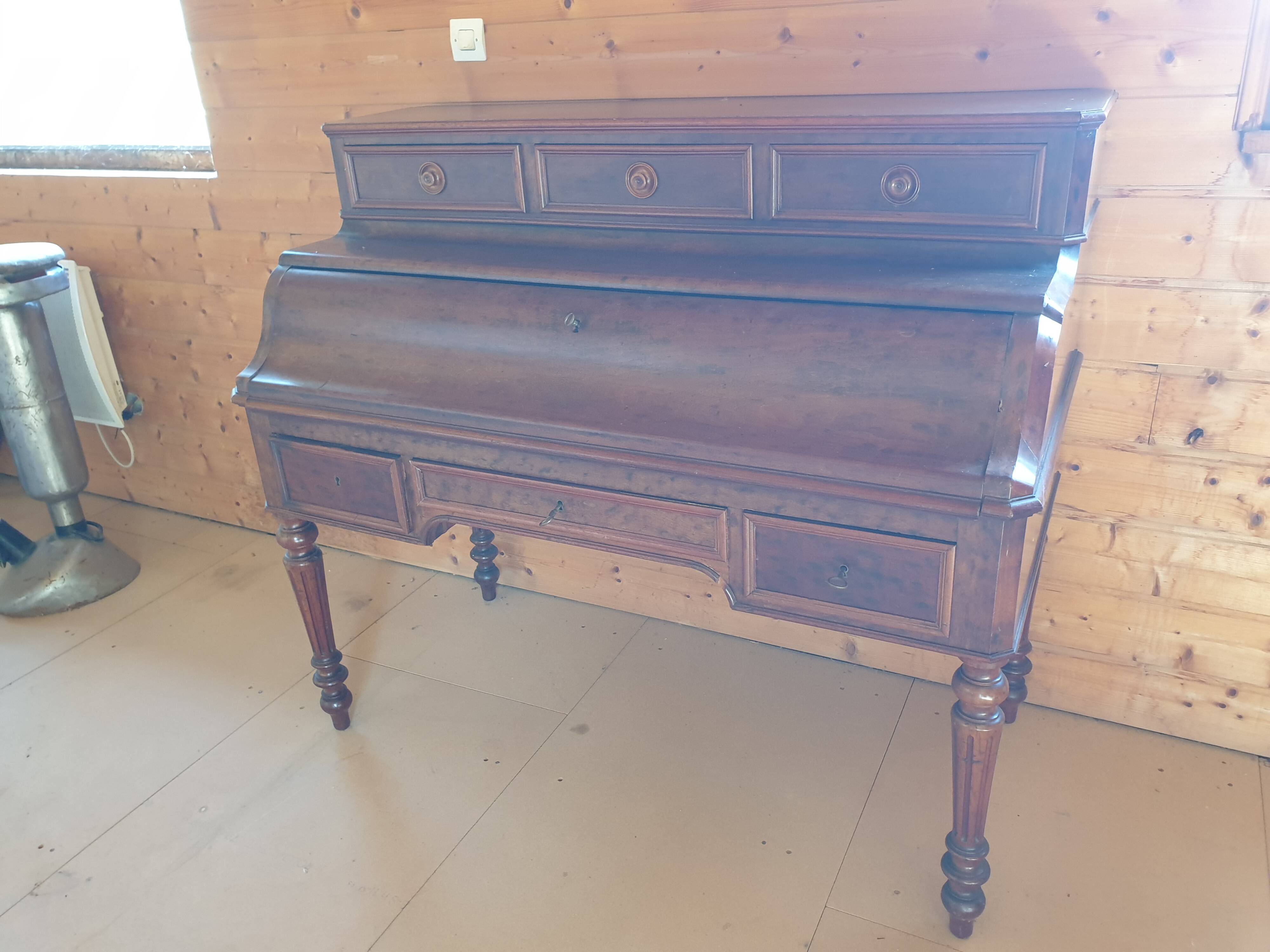 Louis XVI Secretary With Mahogany Veneer