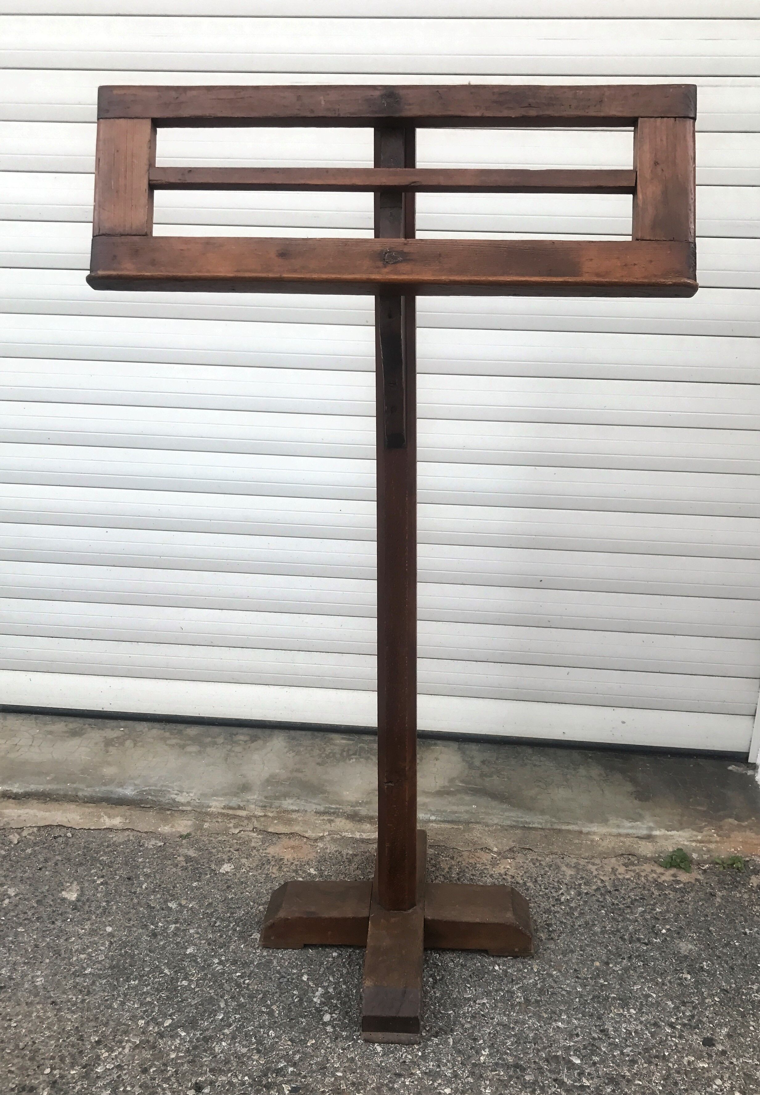 Ancient oak lectern