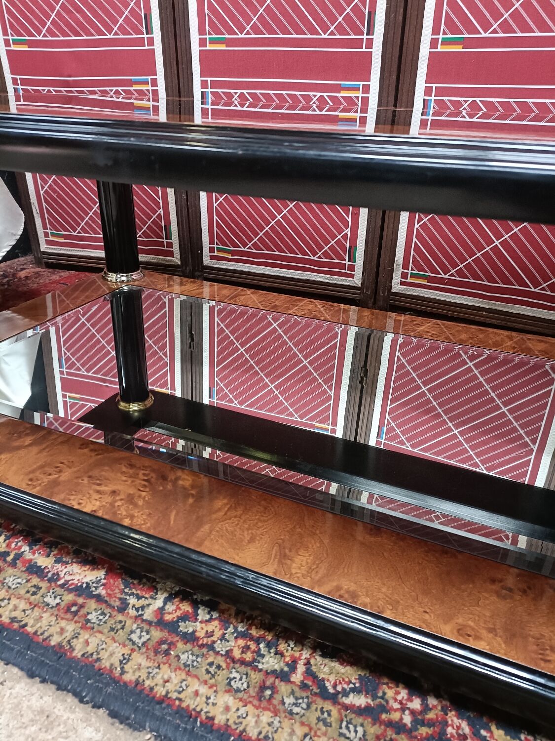 Box desk, 8 drawers, vintage