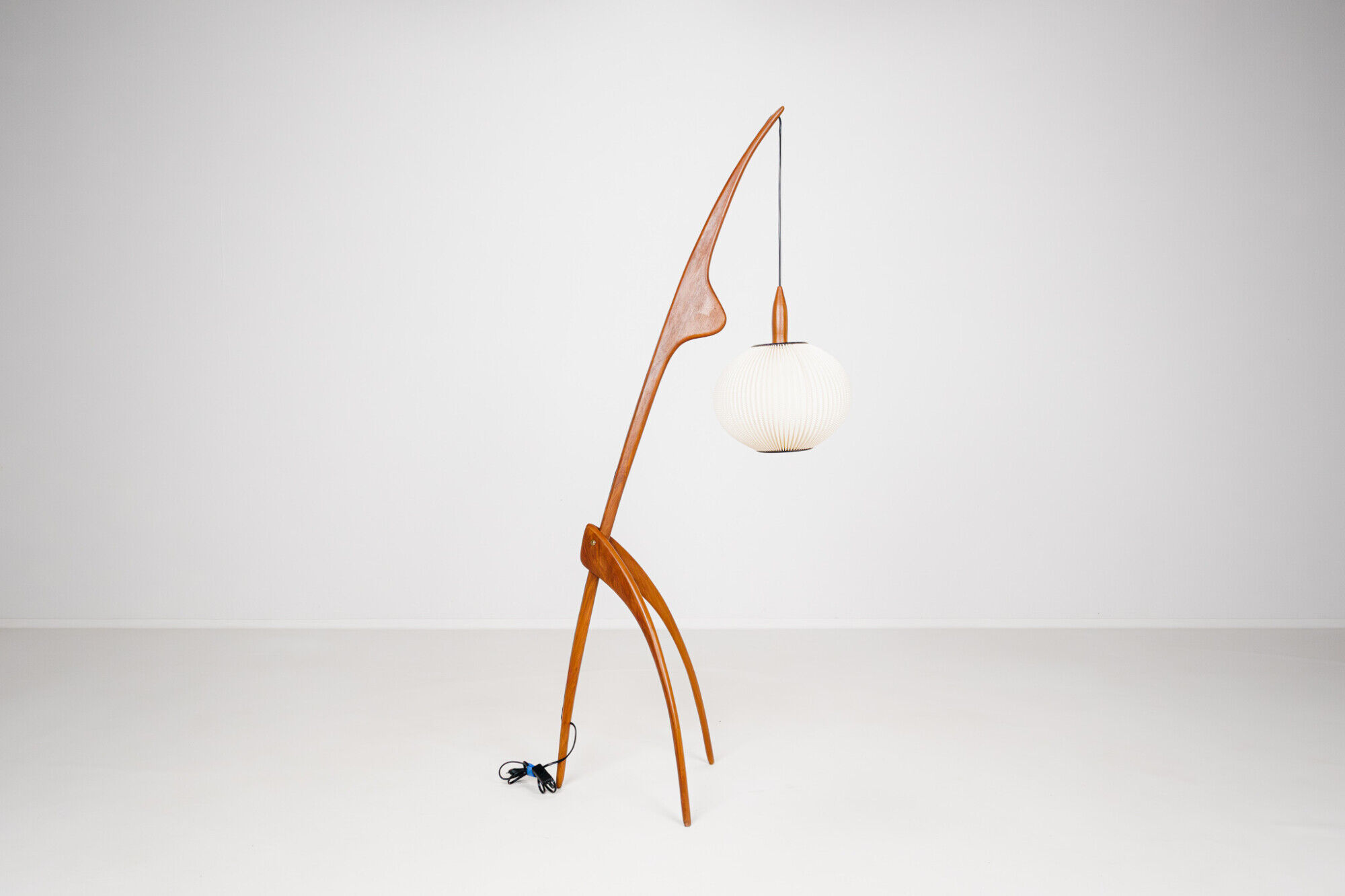 Floor lamp Praying Mantis by Rispal, France, 1950s