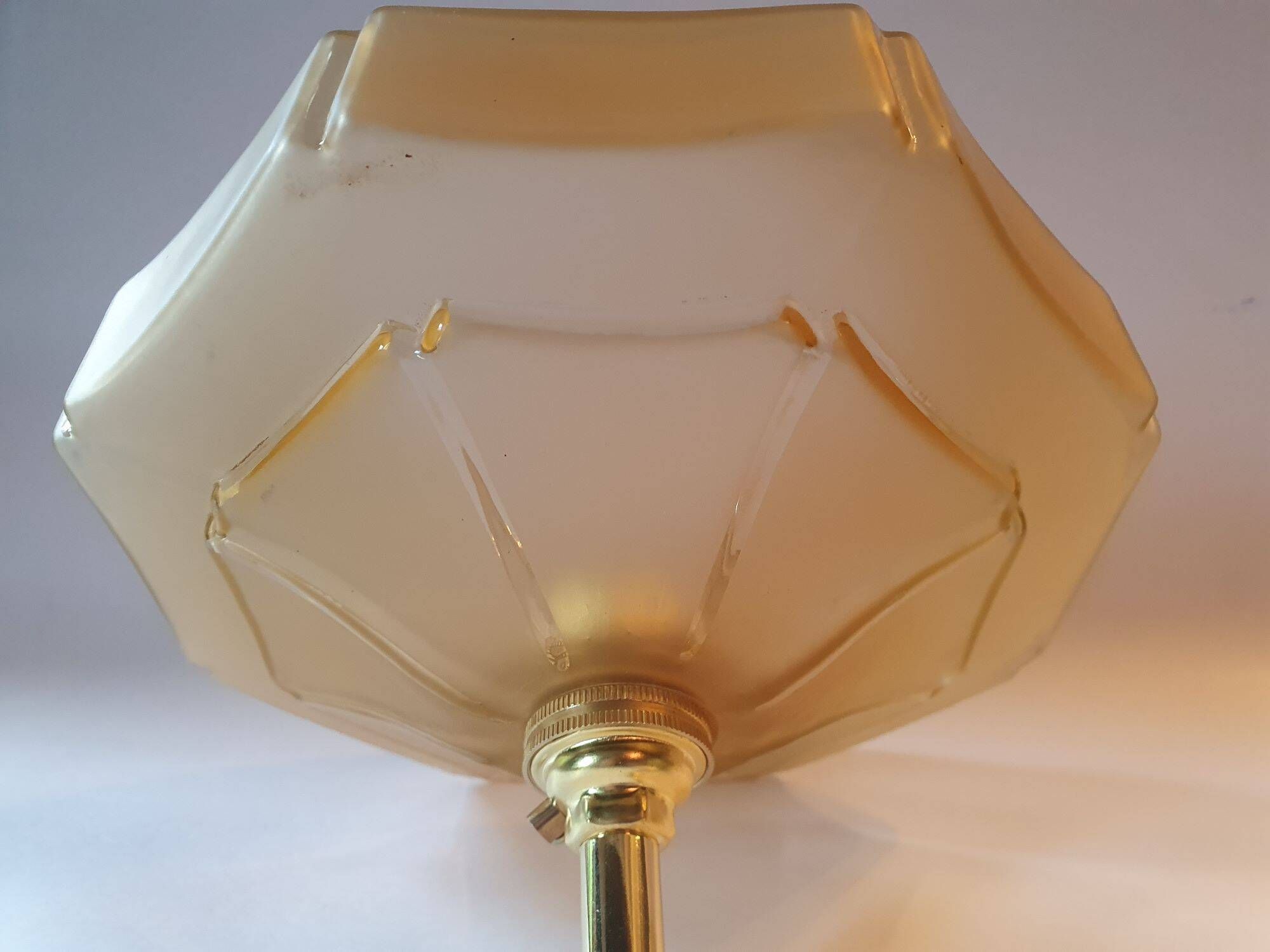 Pair of vintage 1940s Art Deco wall lights from France - newly electrified