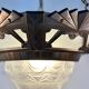 Art Deco chandelier with 4 lights, 1930.