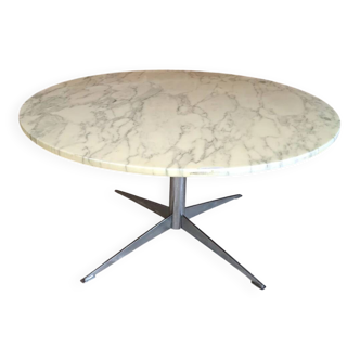 Table basse, marbre de Carrare, années 70