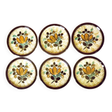 Vintage Boch La Louvière Corfu Collection Set of 6 Side Plates