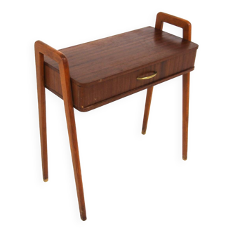 Mahogany bedside table, Sweden, 1950s