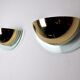 Pair of Regency wall lamps by GS, Demi-lunes, Germany, 1970