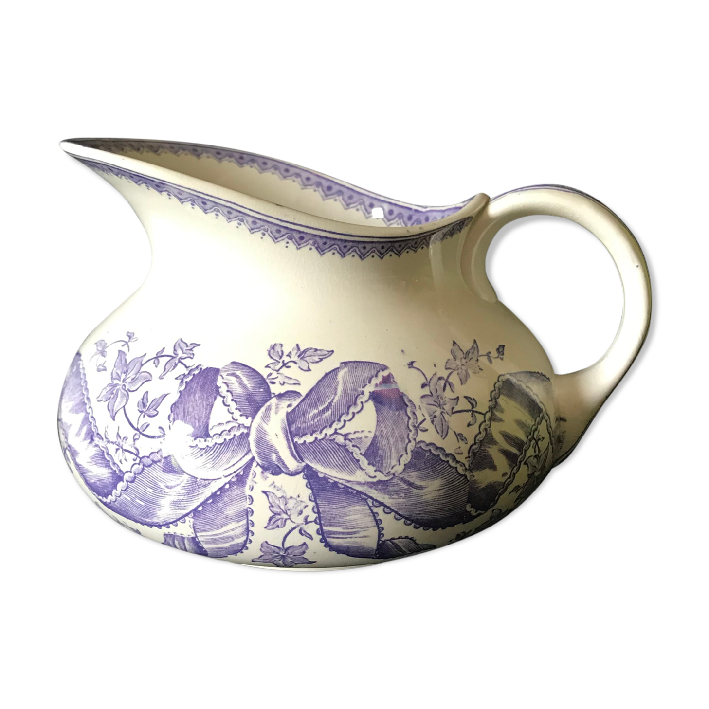 Earthenware broc Sarreguemines