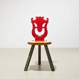 Very rare Museum Chair by Alessandro Mendini for Osvaldo Mastrangelo Italy