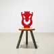 Very rare Museum Chair by Alessandro Mendini for Osvaldo Mastrangelo Italy