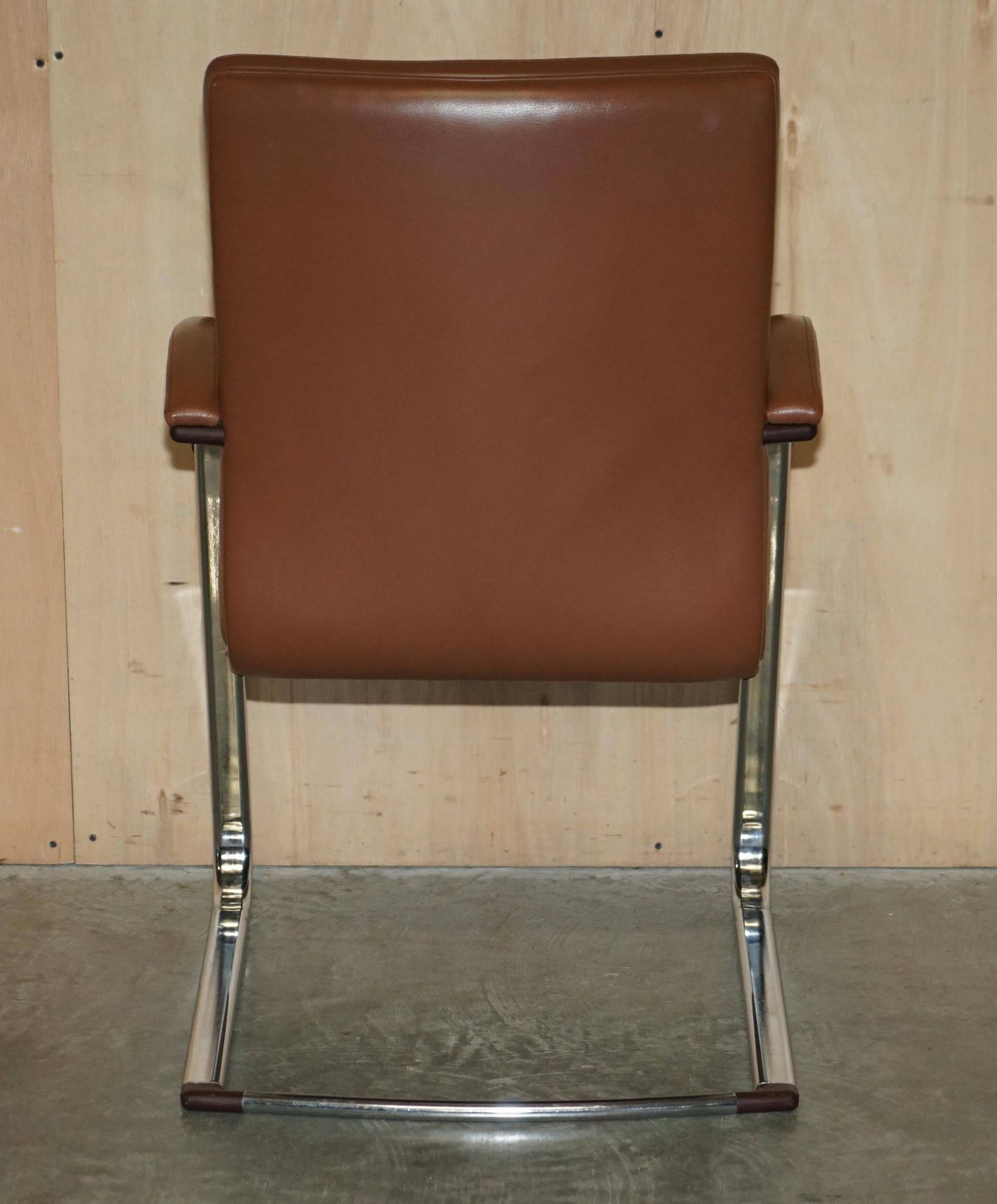 Fauteuil de bureau William Hands Orion en cuir, style Mid-Century Modern