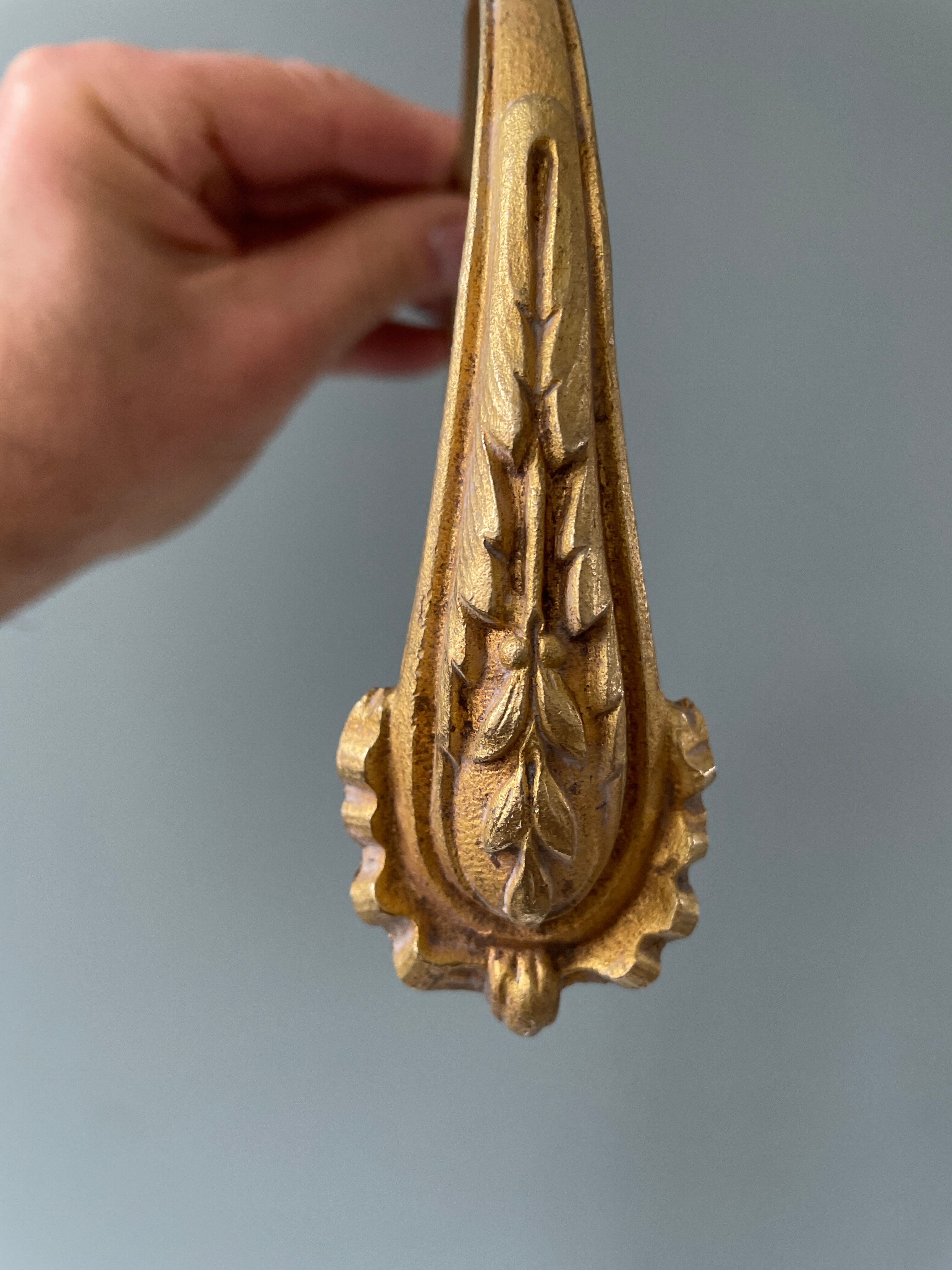 Paire de porte-embrasses en bronze Napoléon III XIXème