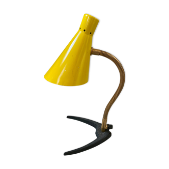 Old lamp cocotte design year 50 yellow