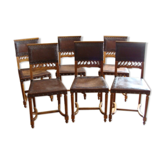 Henry II leather chairs