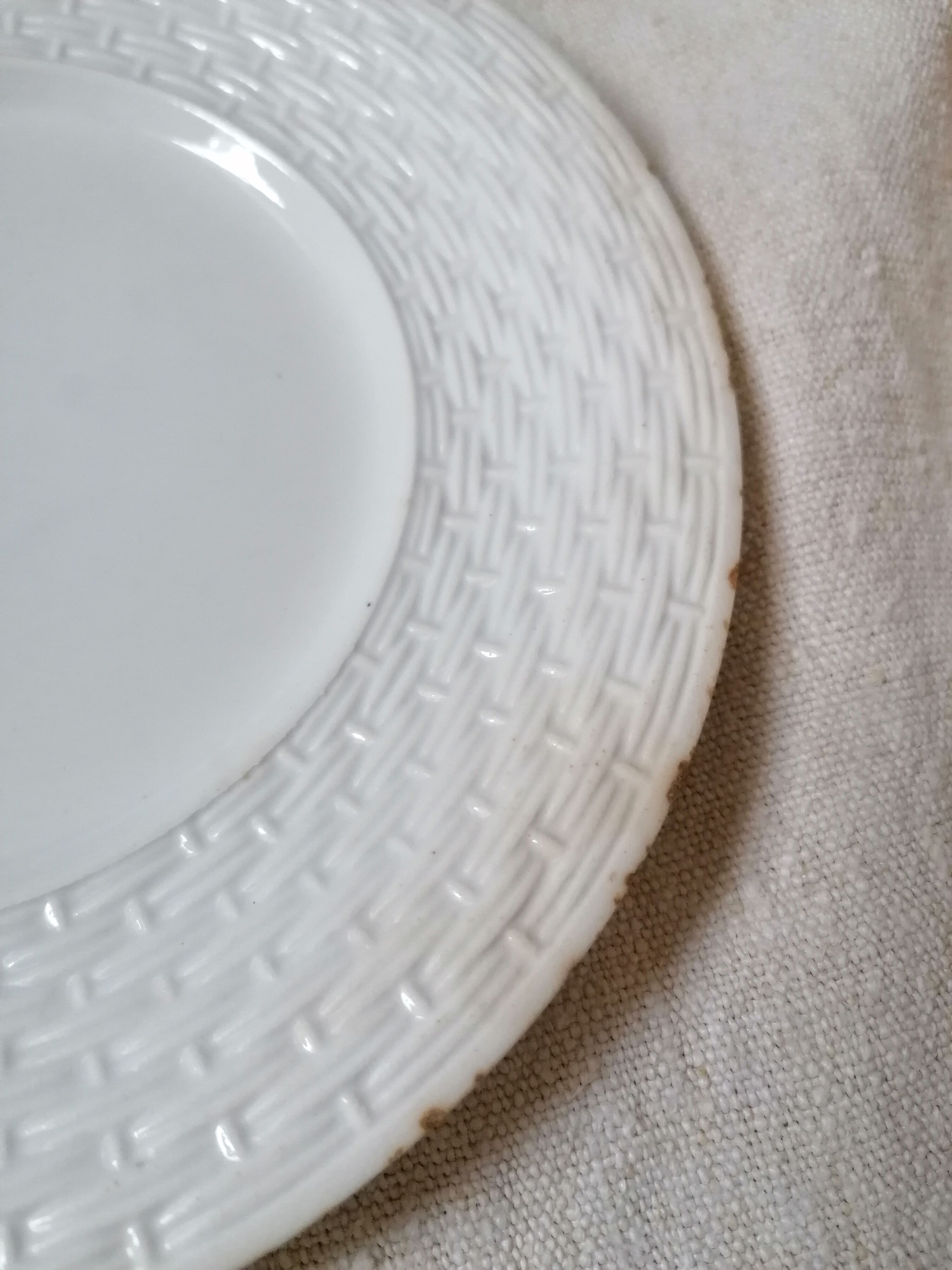 Set of 7 Gien earthenware dessert plates