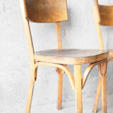 Set of 4 chairs Bistro Baumann 1950