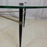 table basse en verre années 70