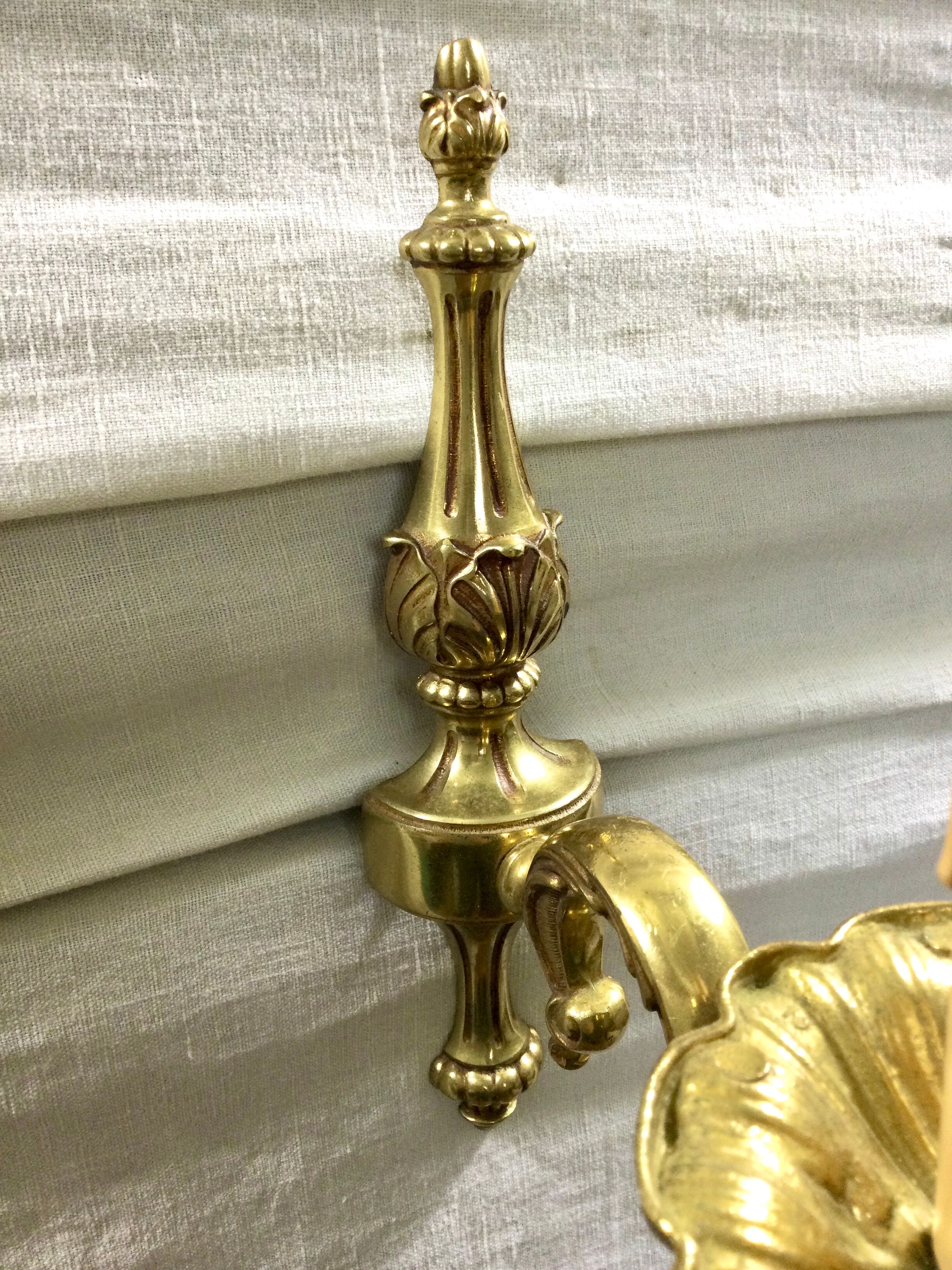 Sconce 1 bronze light in Louis XV style