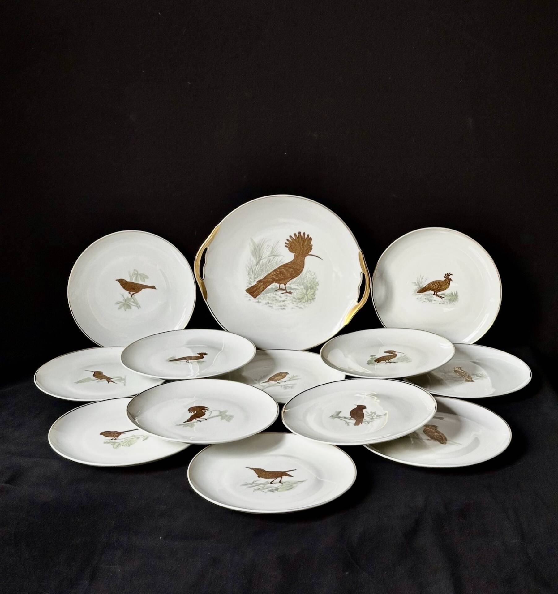 Service Bernardaud Les oiseaux d’or