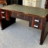 Makassar desk and its armchair, twentieth century