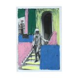 Bold pastels in old photo - Cornwall 1920