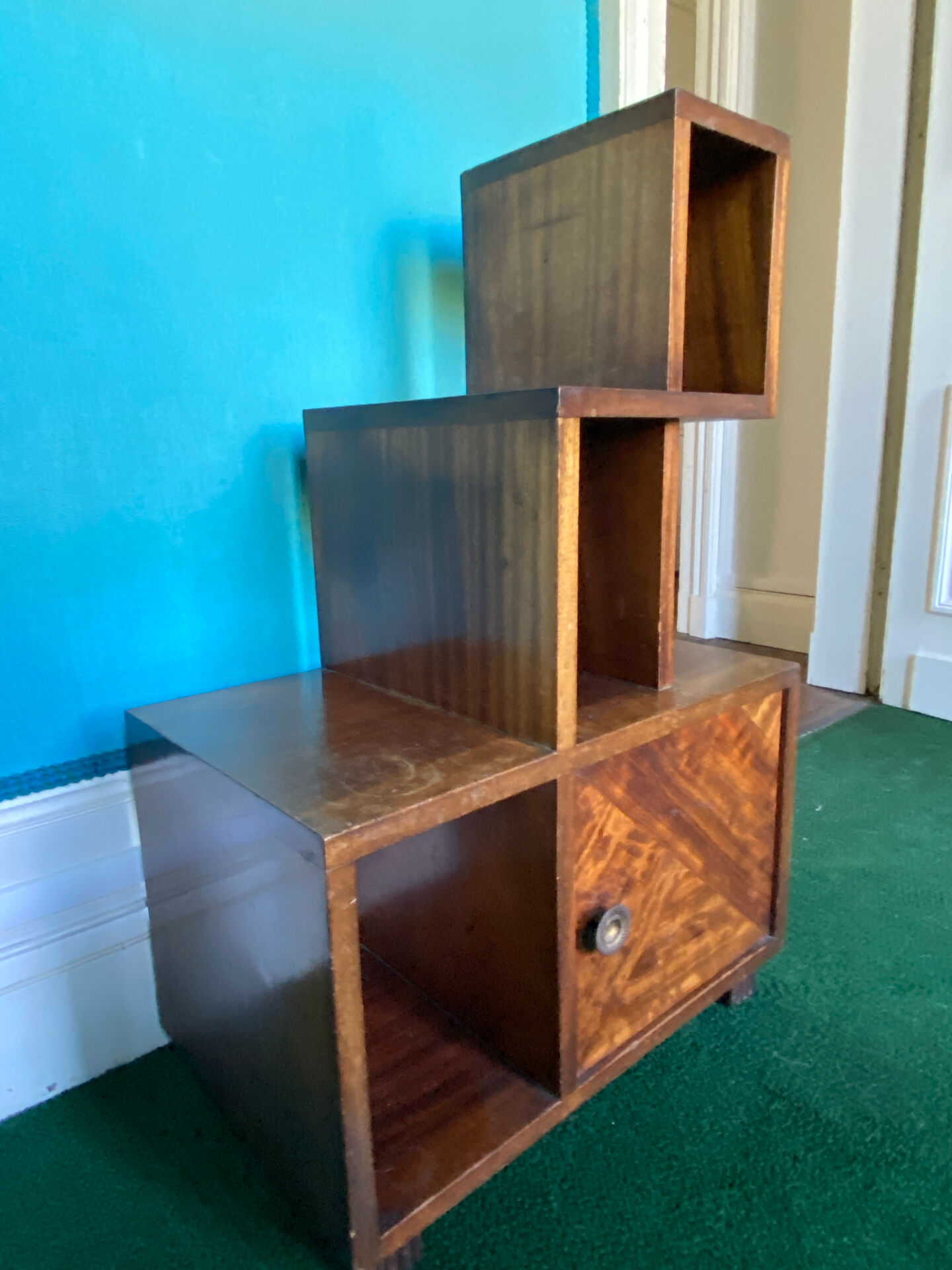 Solid wood bedside table
