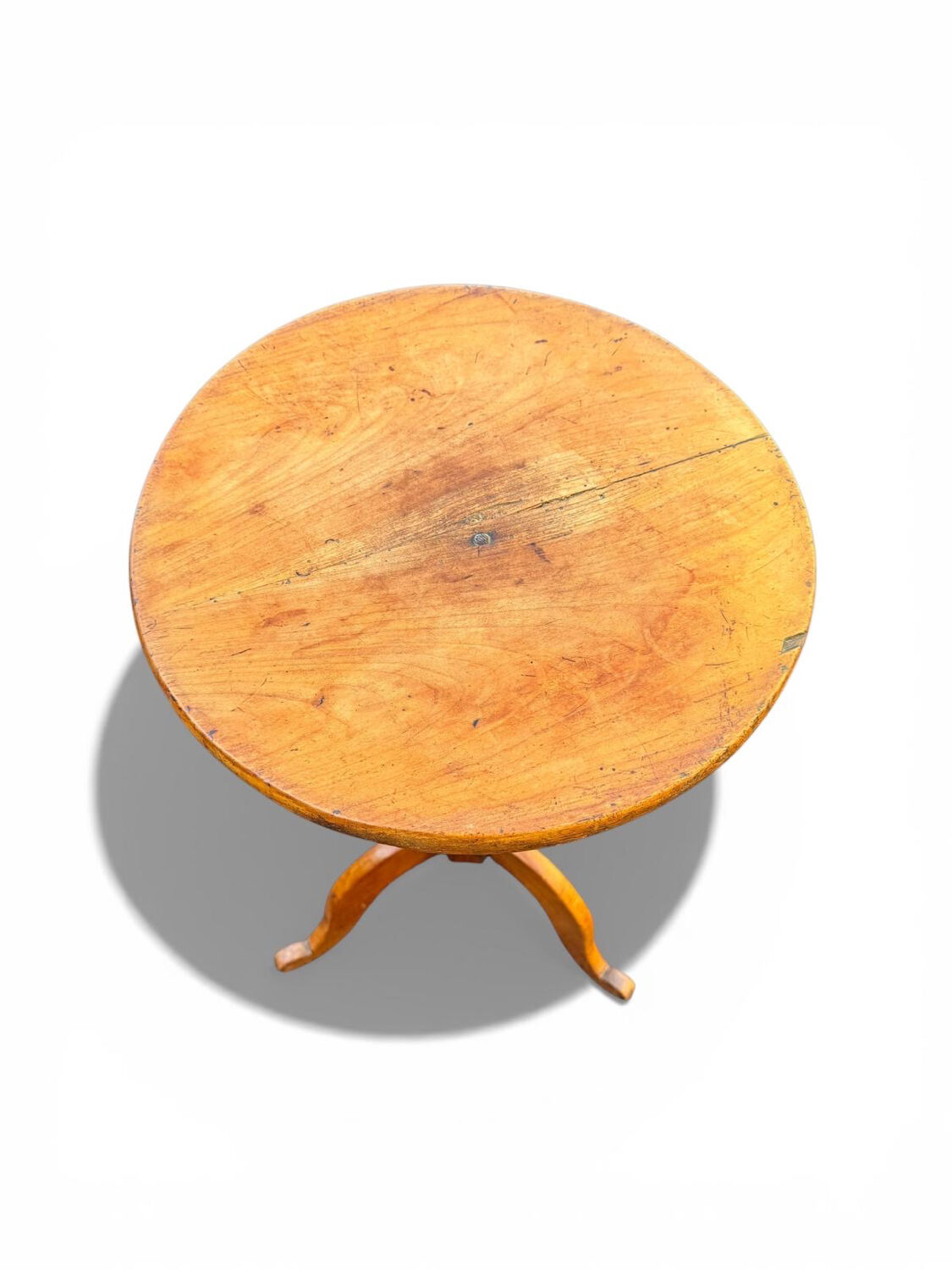 19th-century gueridon. Small walnut side table.