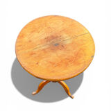 19th-century gueridon. Small walnut side table.