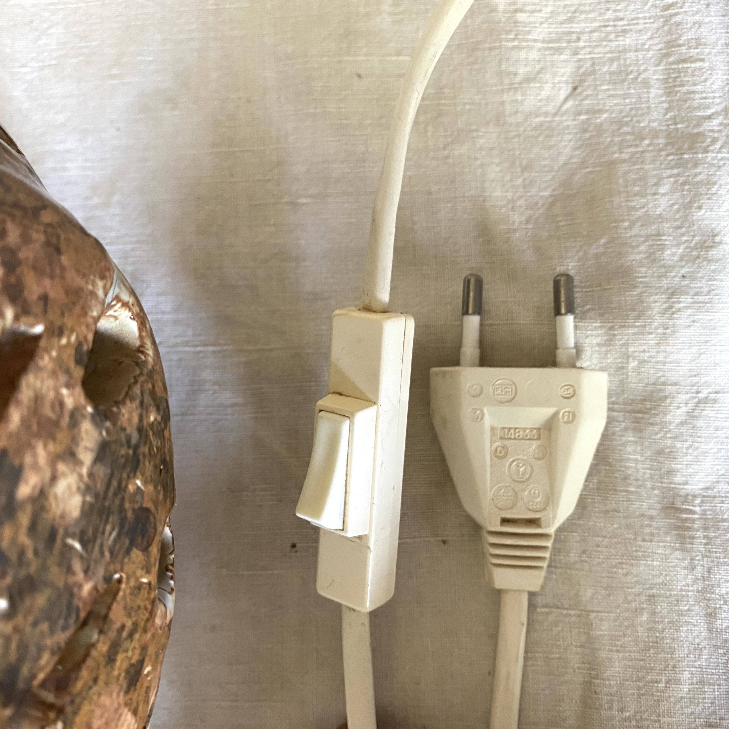 Lampe d'ambiance vintage cygne en grès