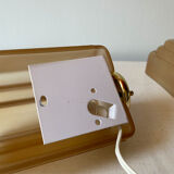 Pair of art deco style glass wall lamps