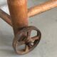 Wooden high chair for doll or bather, antique toy