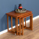 Retro teak 1960s mid century nest of tables coffee tables