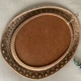Vintage wicker mirror