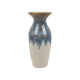 Vase écru et bleu turquoise 26 cm