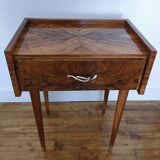 Paire chevets bois placage remarquable années 60