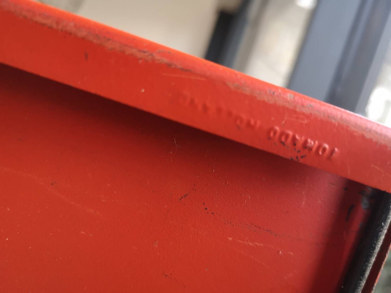 Tomado Holland vintage string wall shelf blue, white, red