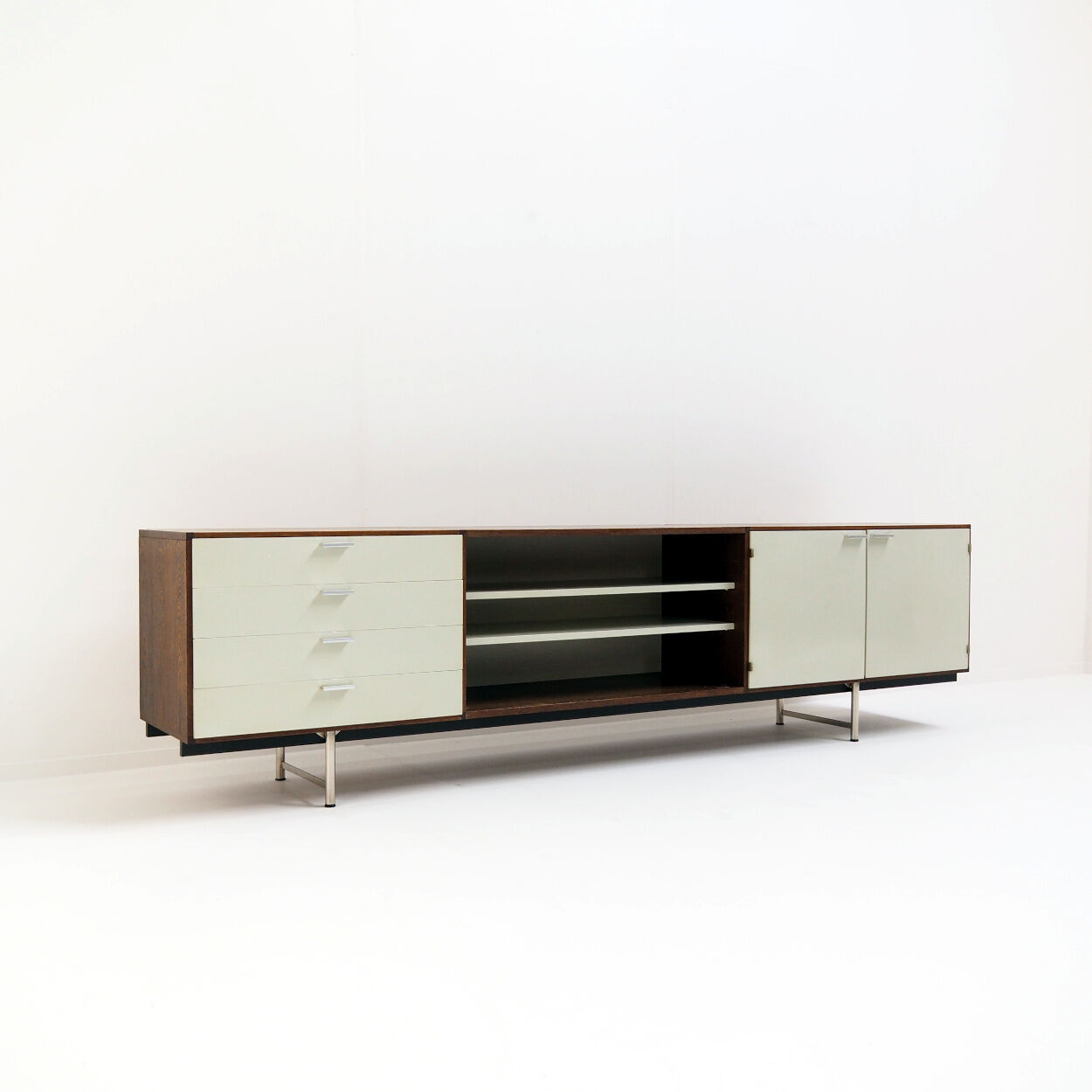 Sideboard in Wengé and White by Cees Braakman for Pastoe