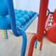 Lot de 5 chaises vintage Pop Art pour enfants : SLOG Croatie, années 1980