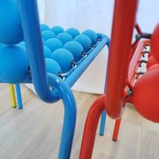 Set of 5 Vintage Pop Art Kids Chairs: SLOG Croatia 1980s